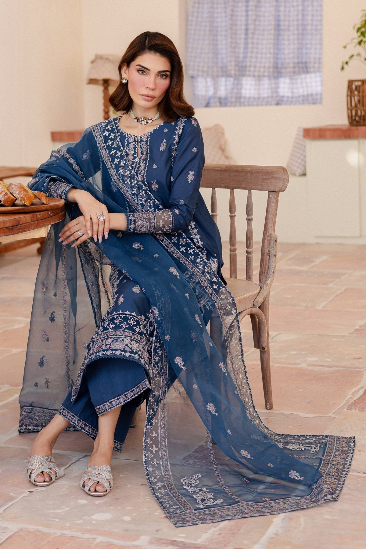 Batik | Kai Formals | Alana-Brand:Batik-Type:Ladies Clothes-Navy-Lawn-House of Maryam- Buy in UK, USA
