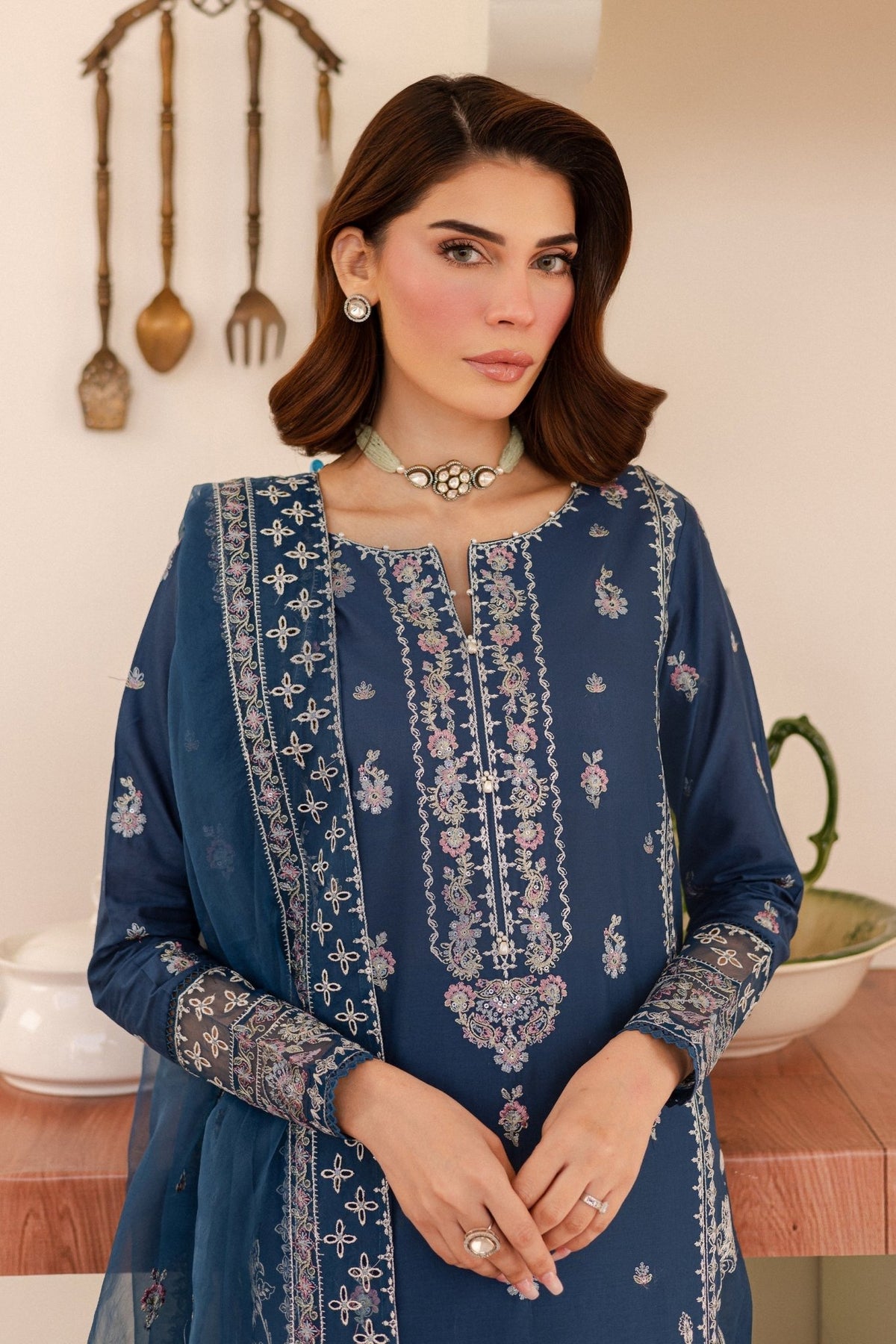 Batik | Kai Formals | Alana-Brand:Batik-Type:Ladies Clothes-Navy-Lawn-House of Maryam- Buy in UK, USA