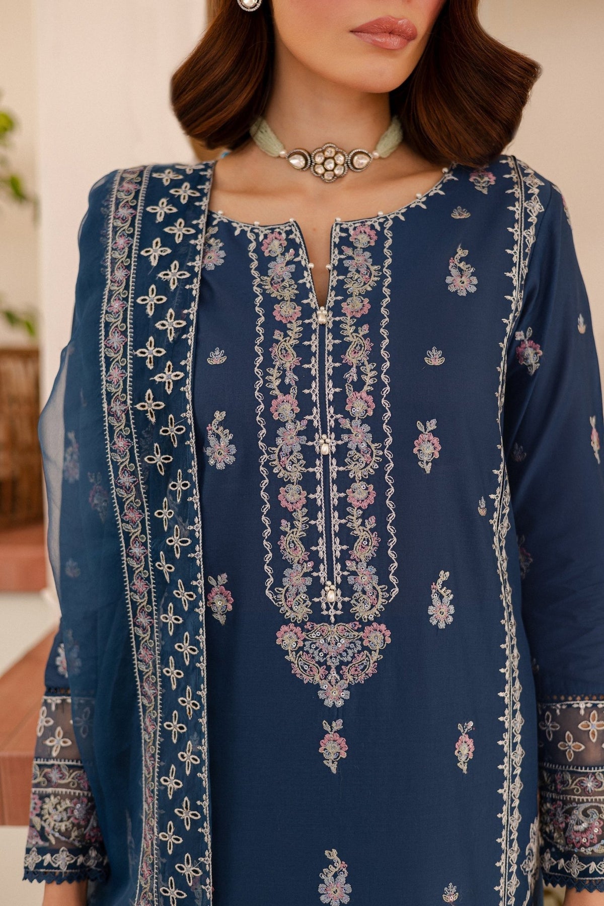 Batik | Kai Formals | Alana-Brand:Batik-Type:Ladies Clothes-Navy-Lawn-House of Maryam- Buy in UK, USA