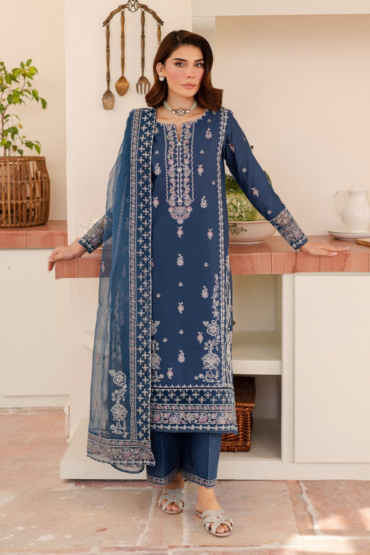 Batik | Kai Formals | Alana-Brand:Batik-Type:Ladies Clothes-Navy-Lawn-House of Maryam- Buy in UK, USA