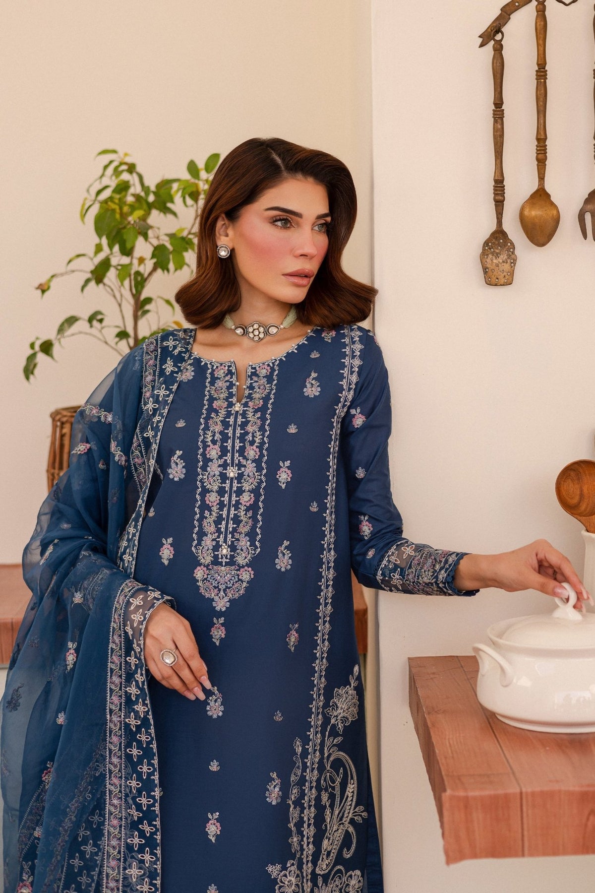 Batik | Kai Formals | Alana-Brand:Batik-Type:Ladies Clothes-Navy-Lawn-House of Maryam- Buy in UK, USA