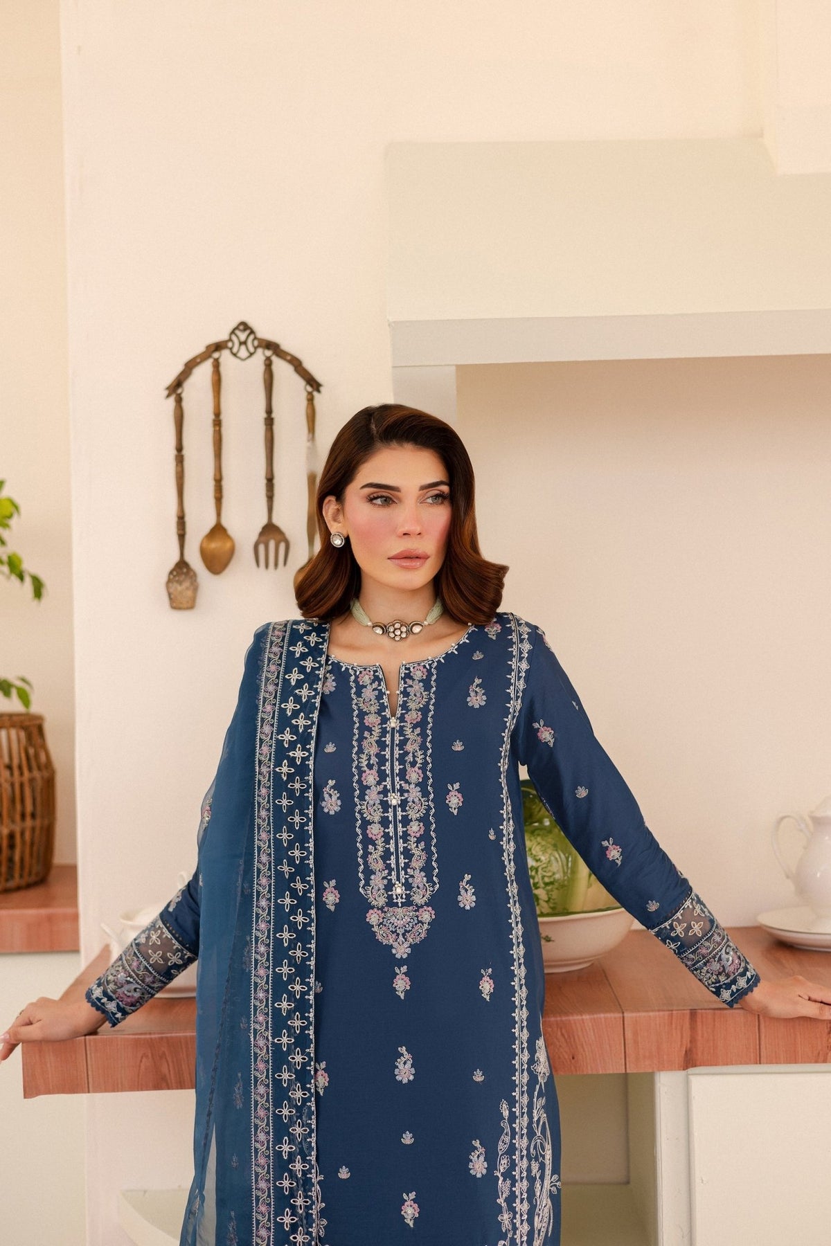 Batik | Kai Formals | Alana-Brand:Batik-Type:Ladies Clothes-Navy-Lawn-House of Maryam- Buy in UK, USA