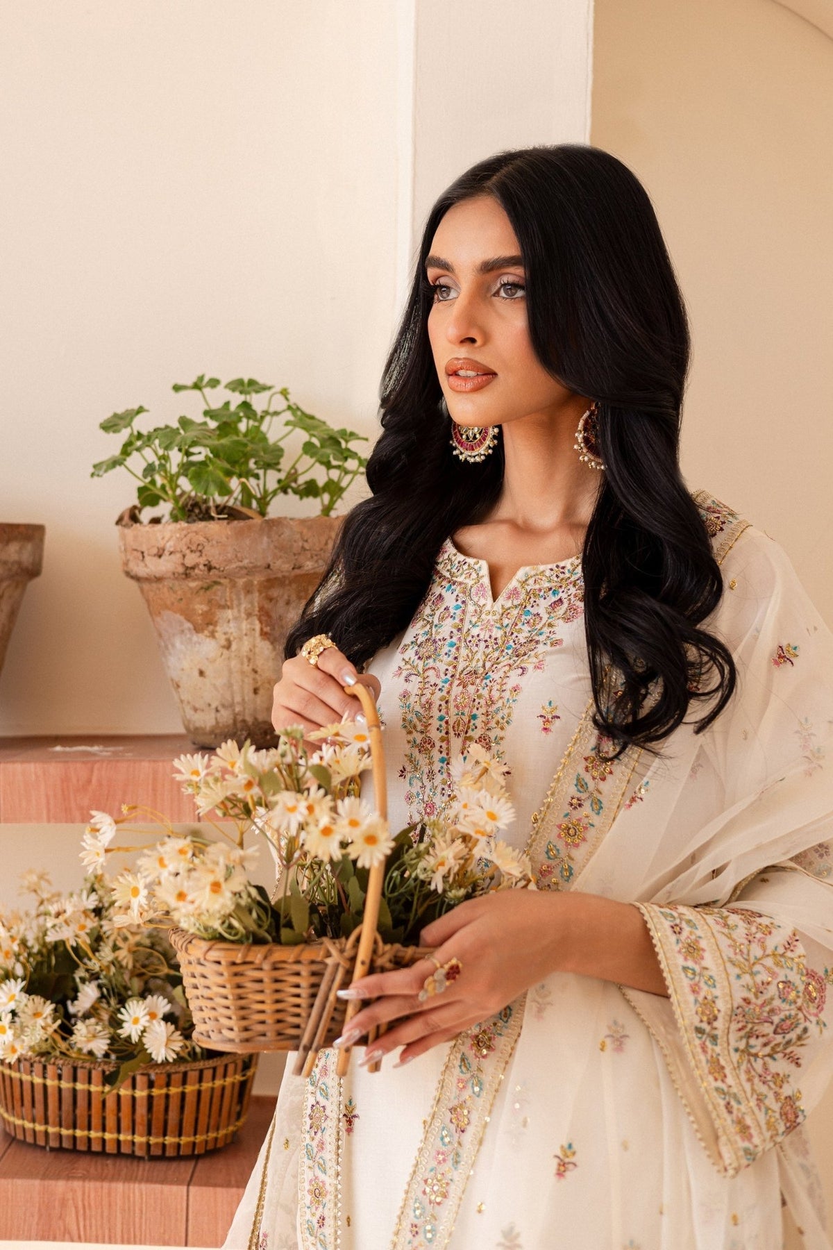 Batik | Kai Formals | Elnaz-Brand:Batik-Type:Ladies Clothes-Ivory-Lawn-House of Maryam- Buy in UK, USA