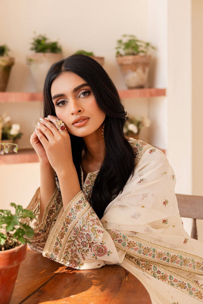 Batik | Kai Formals | Elnaz-Brand:Batik-Type:Ladies Clothes-Ivory-Lawn-House of Maryam- Buy in UK, USA
