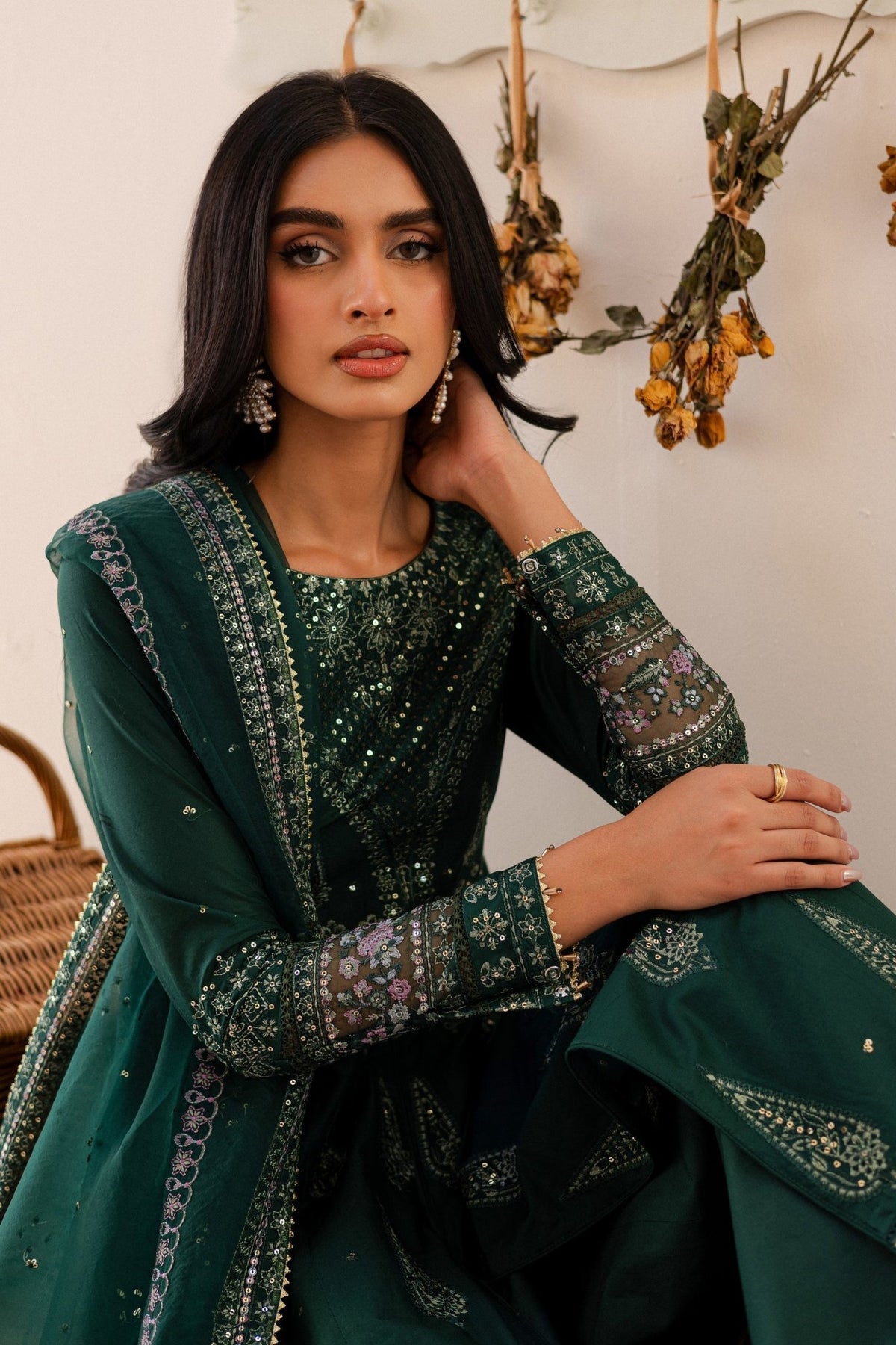 Batik | Kai Formals | Hurem-Brand:Batik-Type:Ladies Clothes-Teal Green-Lawn-House of Maryam- Buy in UK, USA
