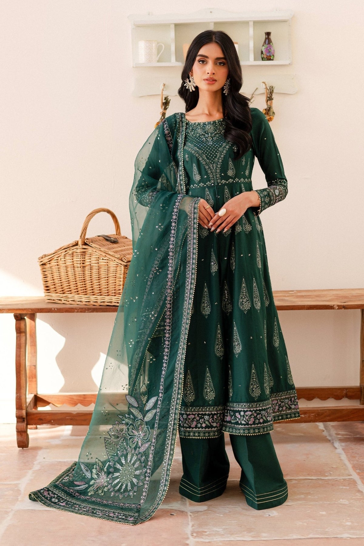 Batik | Kai Formals | Hurem-Brand:Batik-Type:Ladies Clothes-Teal Green-Lawn-House of Maryam- Buy in UK, USA