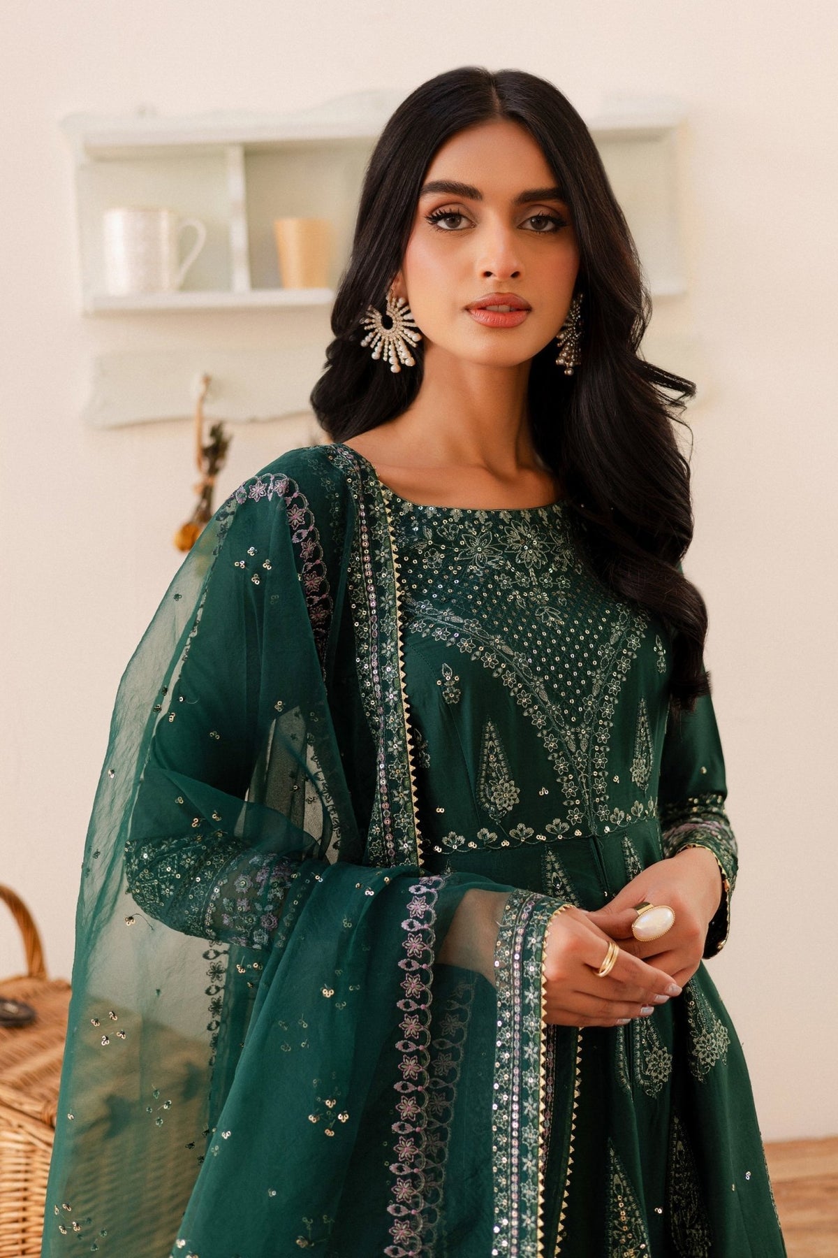 Batik | Kai Formals | Hurem-Brand:Batik-Type:Ladies Clothes-Teal Green-Lawn-House of Maryam- Buy in UK, USA