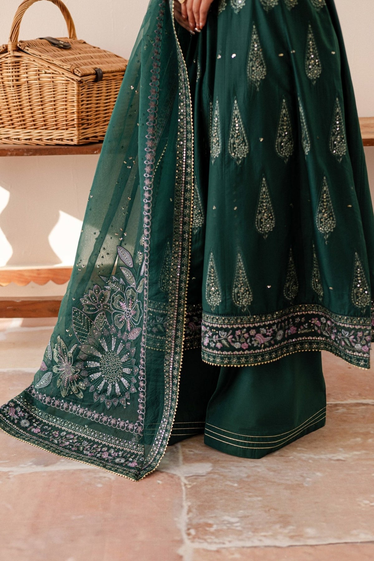 Batik | Kai Formals | Hurem-Brand:Batik-Type:Ladies Clothes-Teal Green-Lawn-House of Maryam- Buy in UK, USA