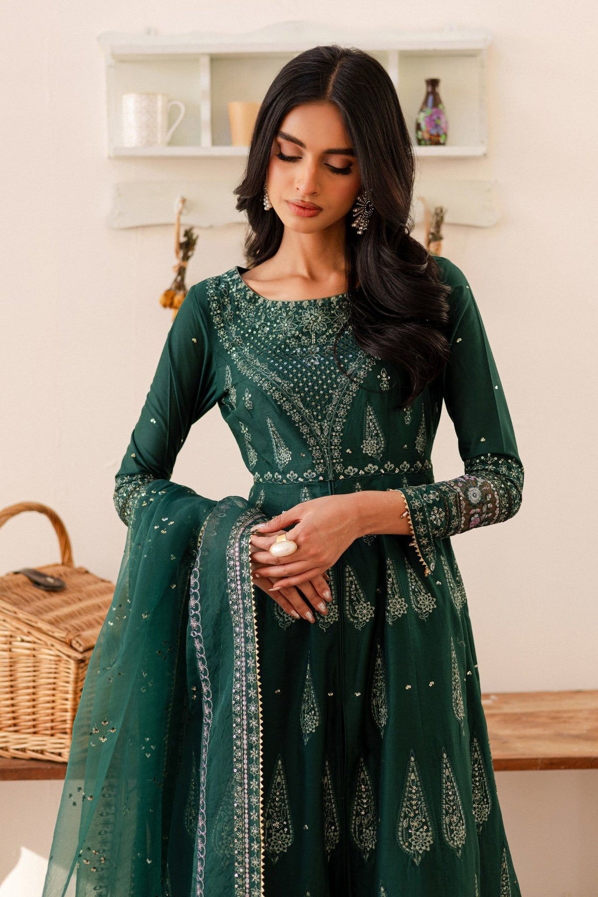 Batik | Kai Formals | Hurem-Brand:Batik-Type:Ladies Clothes-Teal Green-Lawn-House of Maryam- Buy in UK, USA