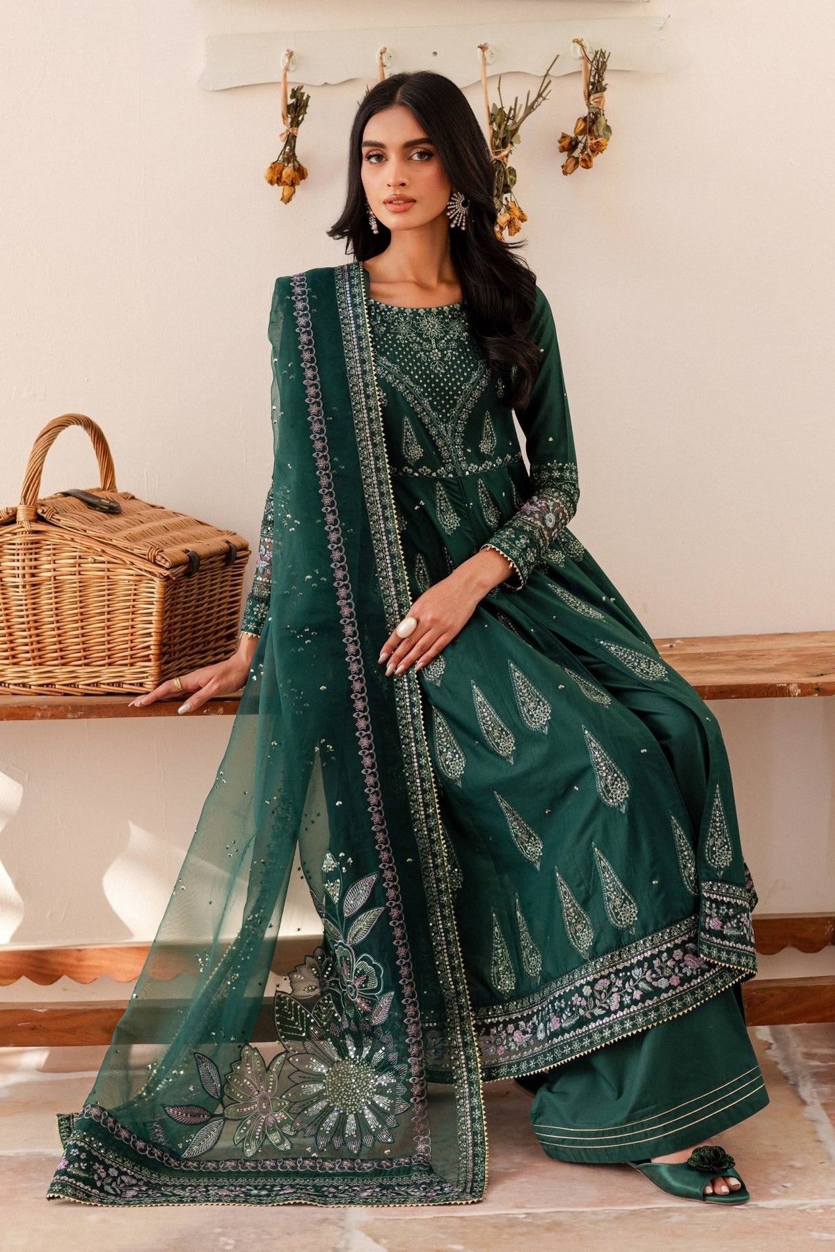 Batik | Kai Formals | Hurem-Brand:Batik-Type:Ladies Clothes-Teal Green-Lawn-House of Maryam- Buy in UK, USA