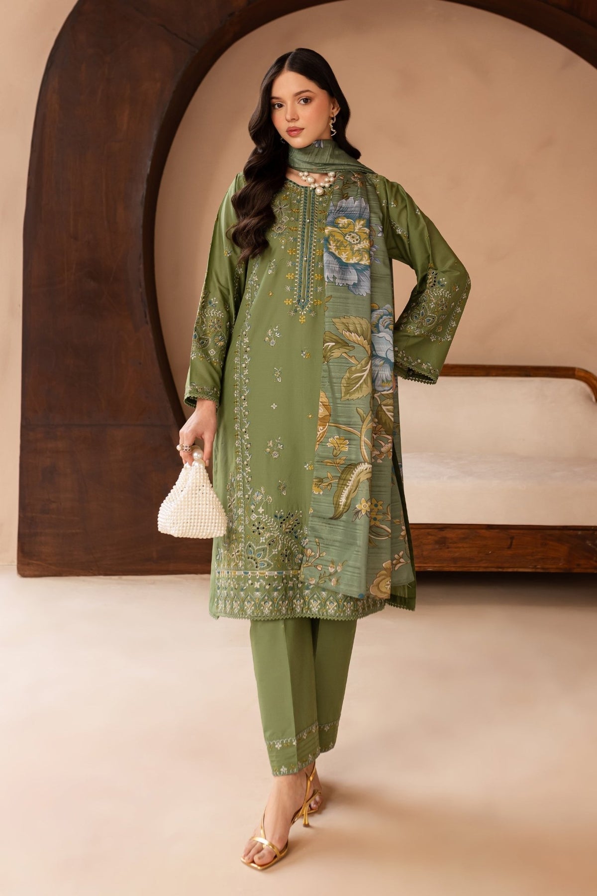 Batik | Kai Formals | Ireland-Brand:Batik-Type:Ladies Clothes-Mint Green-Lawn-House of Maryam- Buy in UK, USA