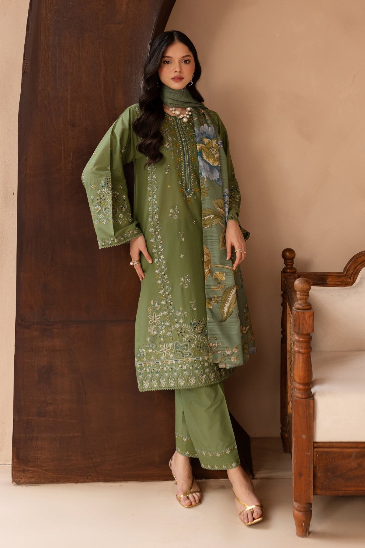Batik | Kai Formals | Ireland-Brand:Batik-Type:Ladies Clothes-Mint Green-Lawn-House of Maryam- Buy in UK, USA