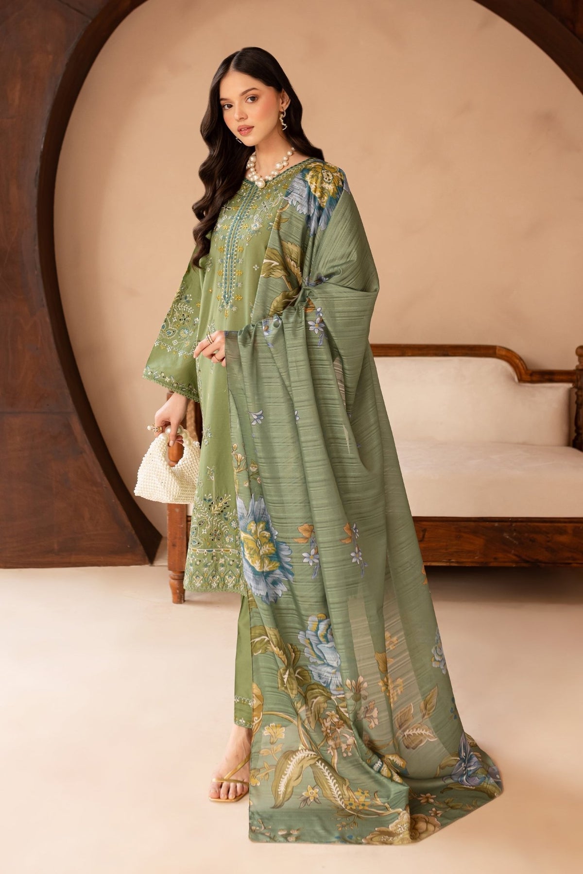 Batik | Kai Formals | Ireland-Brand:Batik-Type:Ladies Clothes-Mint Green-Lawn-House of Maryam- Buy in UK, USA