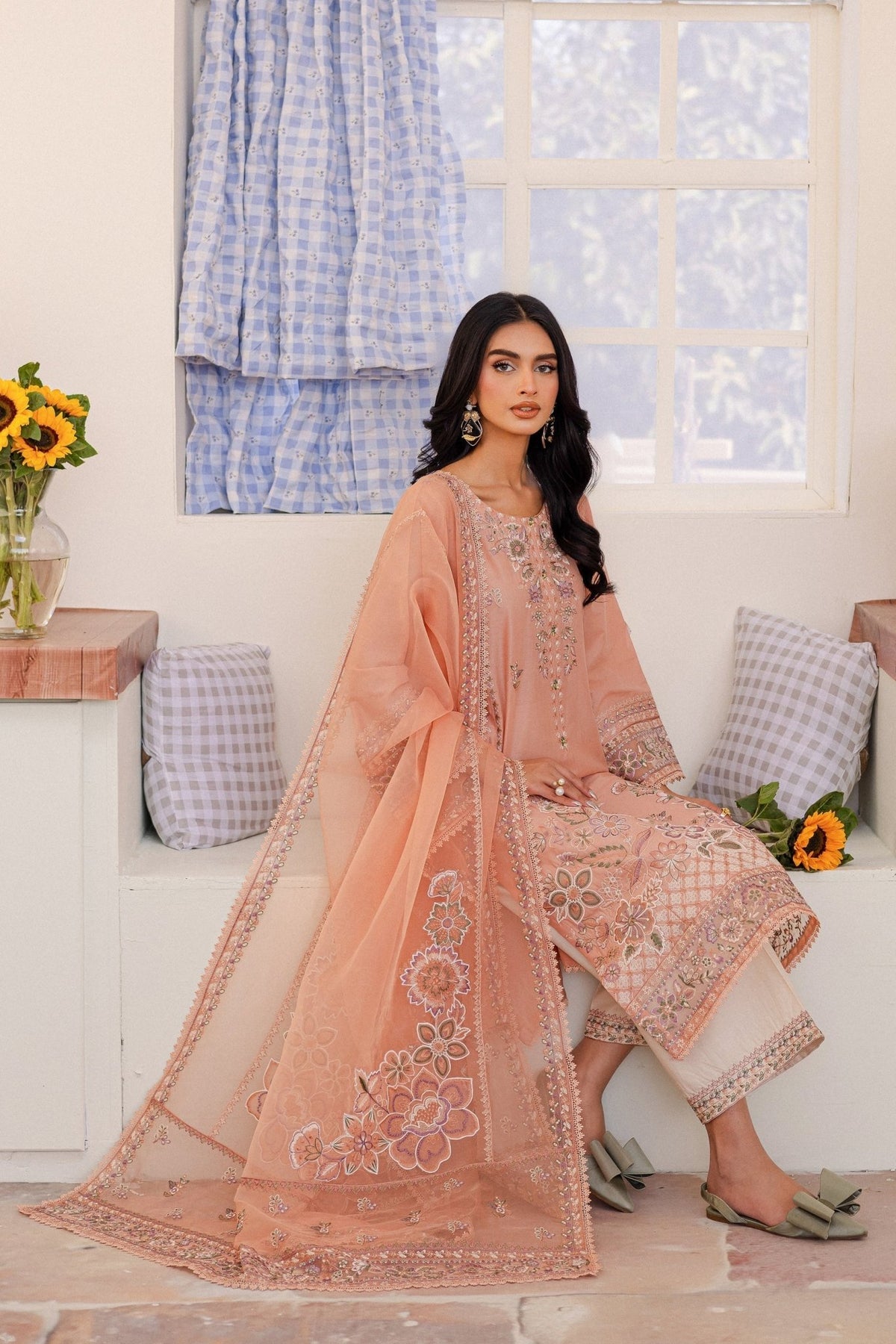 Batik | Kai Formals | Joye-Brand:Batik-Type:Ladies Clothes-Pale Peach-Lawn-House of Maryam- Buy in UK, USA