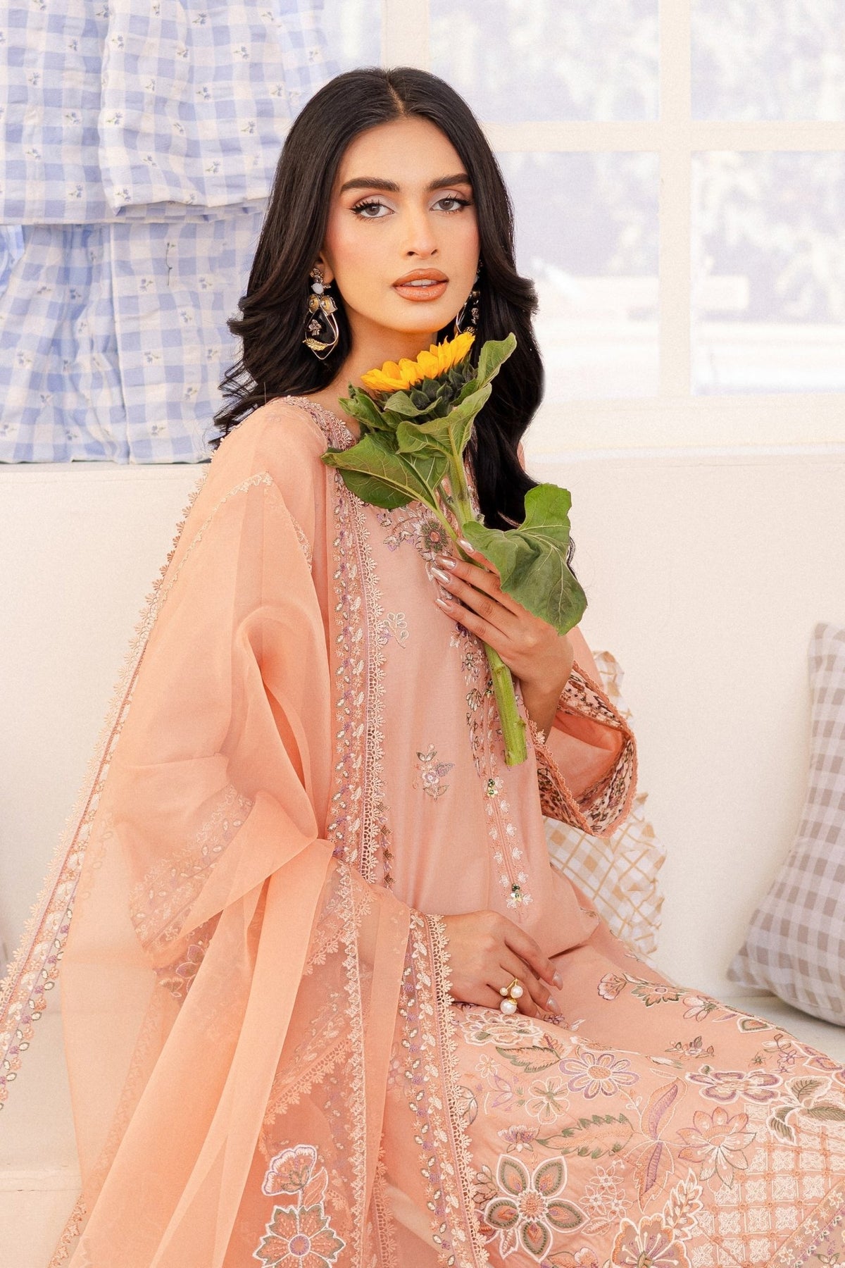 Batik | Kai Formals | Joye-Brand:Batik-Type:Ladies Clothes-Pale Peach-Lawn-House of Maryam- Buy in UK, USA