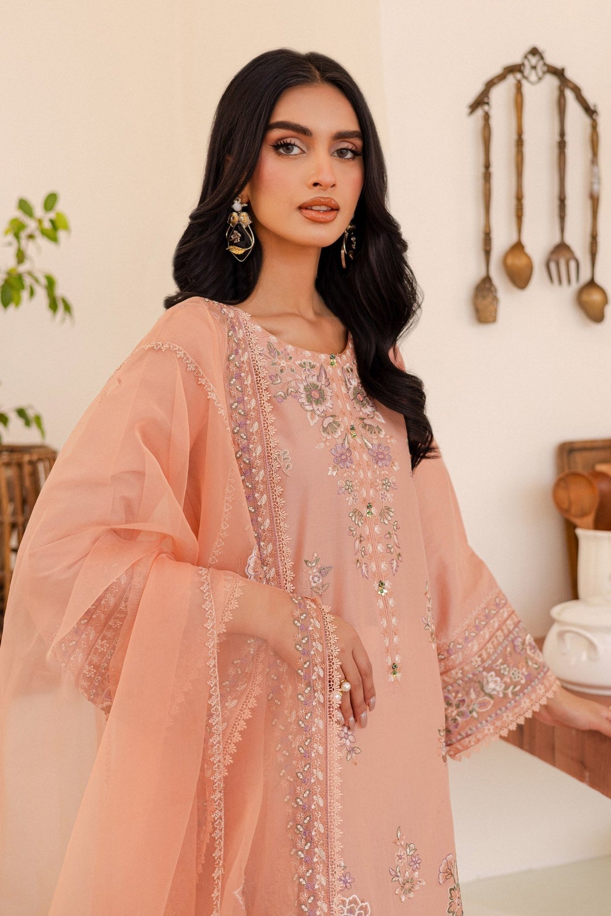 Batik | Kai Formals | Joye-Brand:Batik-Type:Ladies Clothes-Pale Peach-Lawn-House of Maryam- Buy in UK, USA