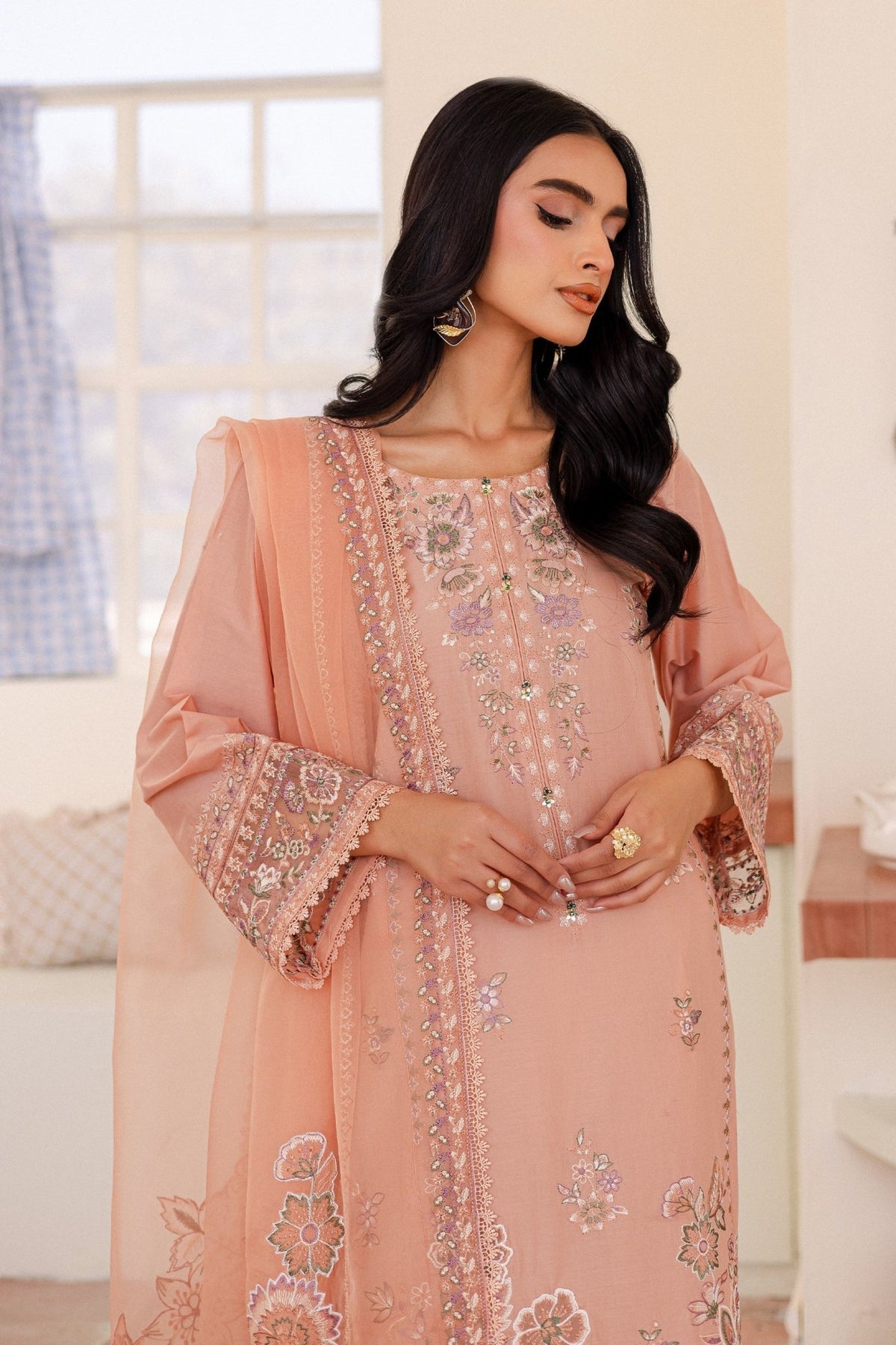 Batik | Kai Formals | Joye-Brand:Batik-Type:Ladies Clothes-Pale Peach-Lawn-House of Maryam- Buy in UK, USA