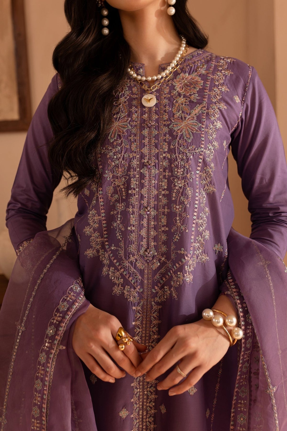 Batik | Kai Formals | Khoyo-Brand:Batik-Type:Ladies Clothes-Mauve-Lawn-House of Maryam- Buy in UK, USA