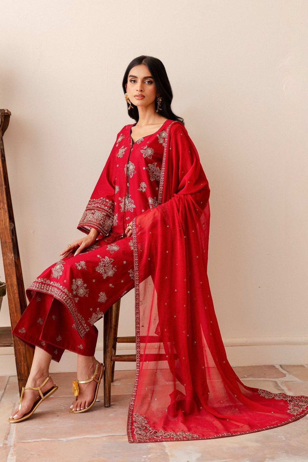 Batik | Kai Formals | Milaas-Brand:Batik-Type:Ladies Clothes-Red-Lawn-House of Maryam- Buy in UK, USA