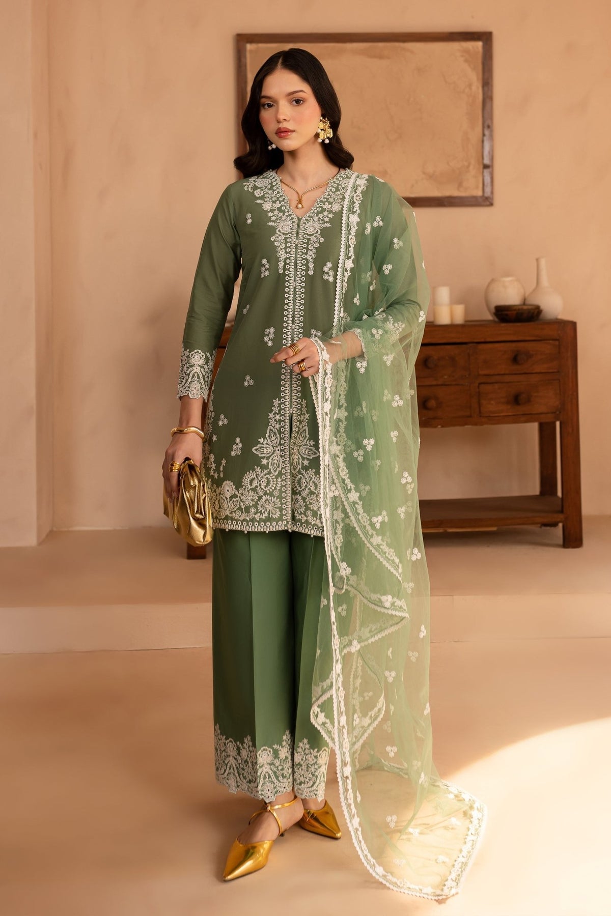 Batik | Kai Formals | Miro-Brand:Batik-Type:Ladies Clothes-Pastel Green-Lawn-House of Maryam- Buy in UK, USA
