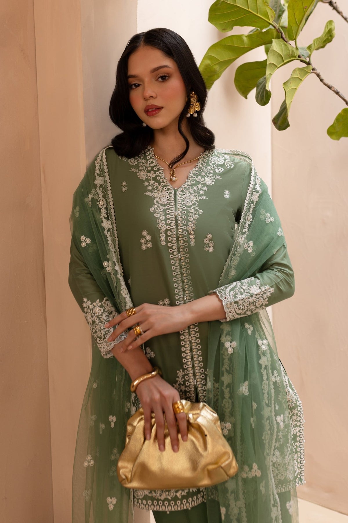 Batik | Kai Formals | Miro-Brand:Batik-Type:Ladies Clothes-Pastel Green-Lawn-House of Maryam- Buy in UK, USA