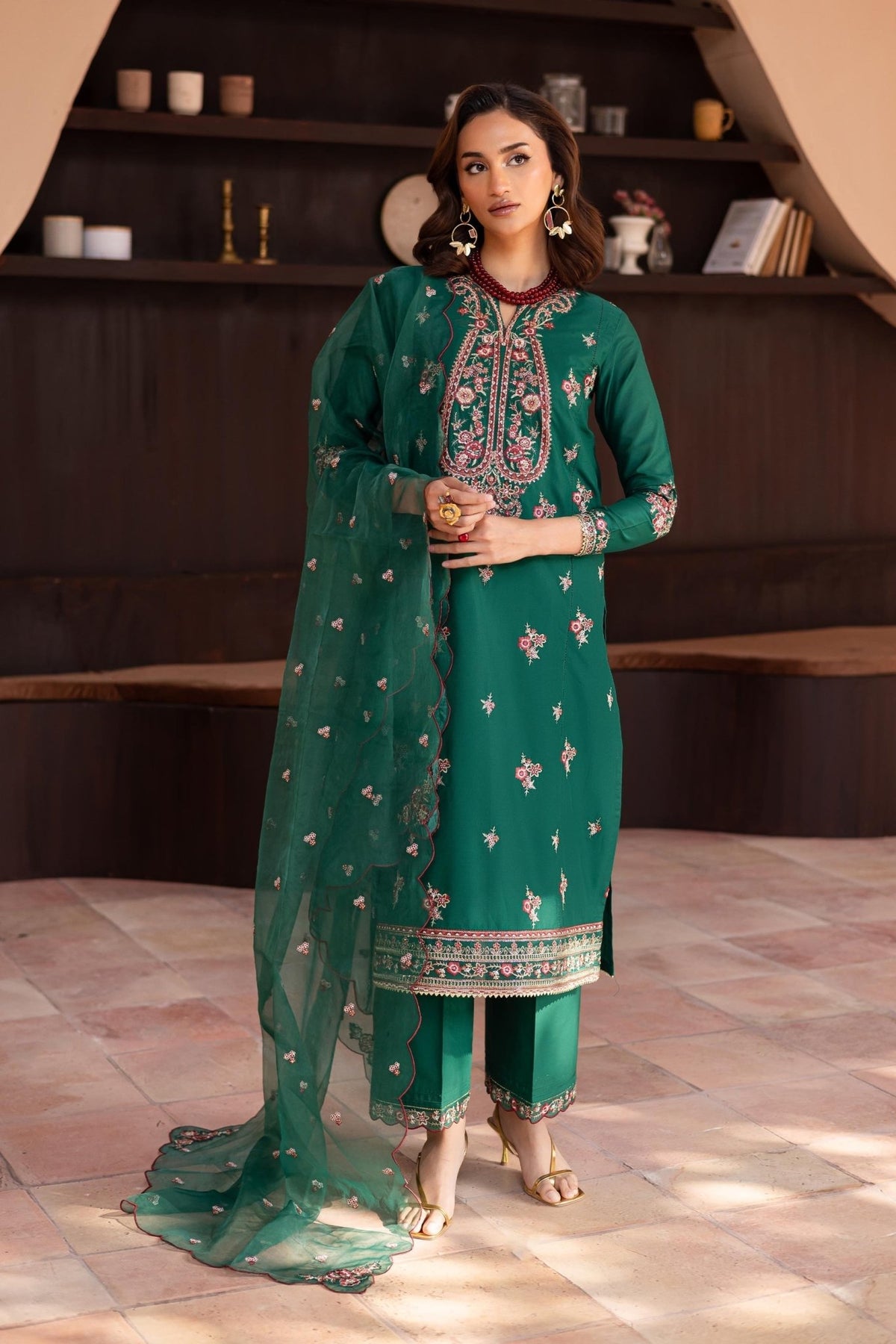 Batik | Kai Formals | Myra-Brand:Batik-Type:Ladies Clothes-Teal Green-Lawn-House of Maryam- Buy in UK, USA