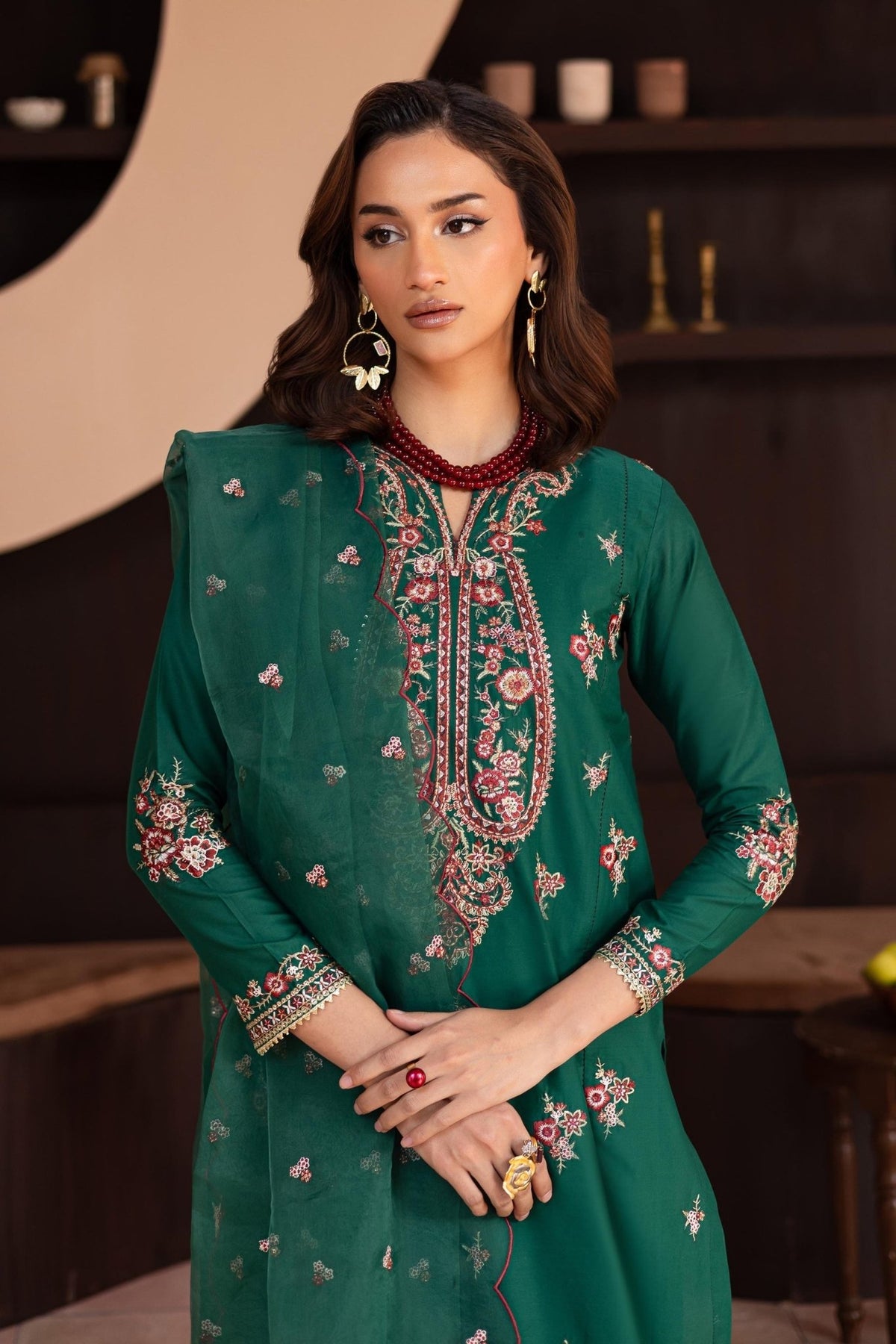Batik | Kai Formals | Myra-Brand:Batik-Type:Ladies Clothes-Teal Green-Lawn-House of Maryam- Buy in UK, USA
