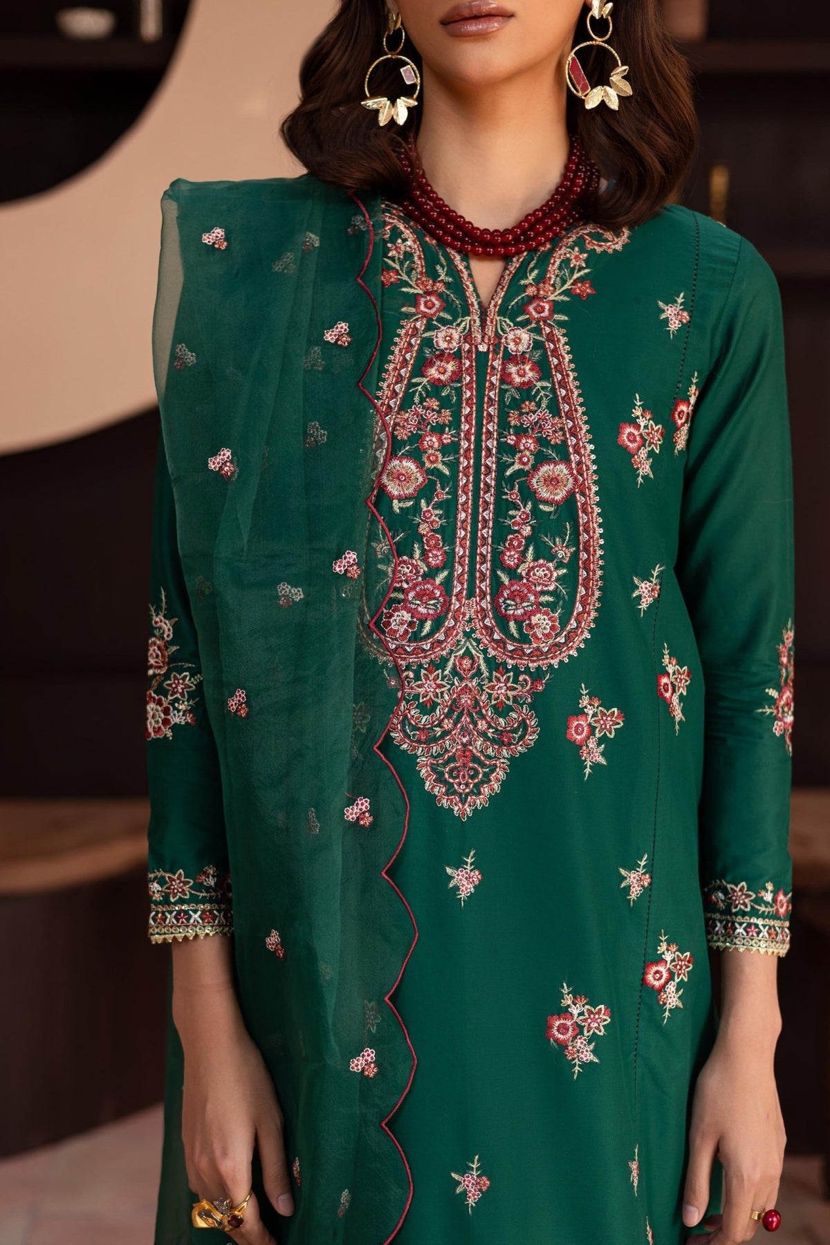 Batik | Kai Formals | Myra-Brand:Batik-Type:Ladies Clothes-Teal Green-Lawn-House of Maryam- Buy in UK, USA