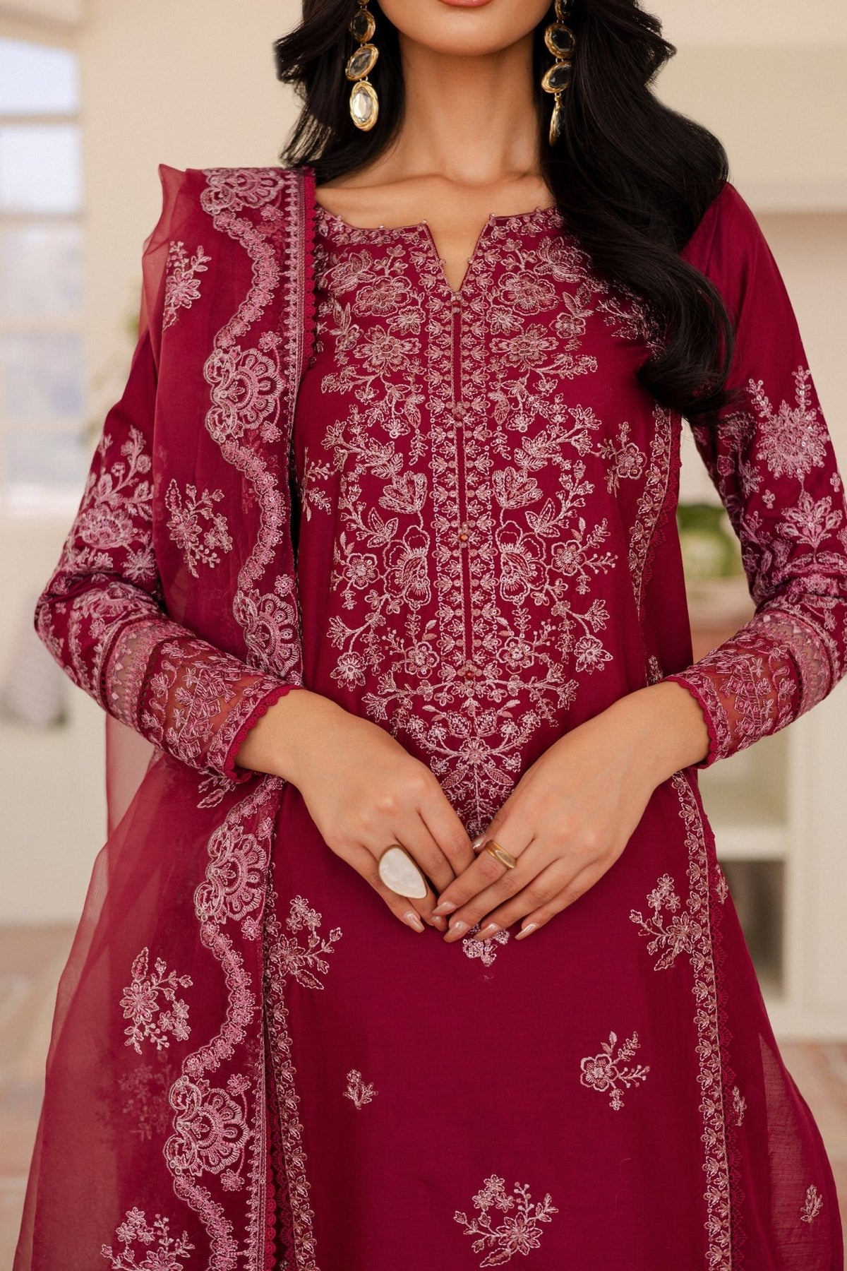 Batik | Kai Formals | Octafrey-Brand:Batik-Type:Ladies Clothes-Maroon-Lawn-House of Maryam- Buy in UK, USA