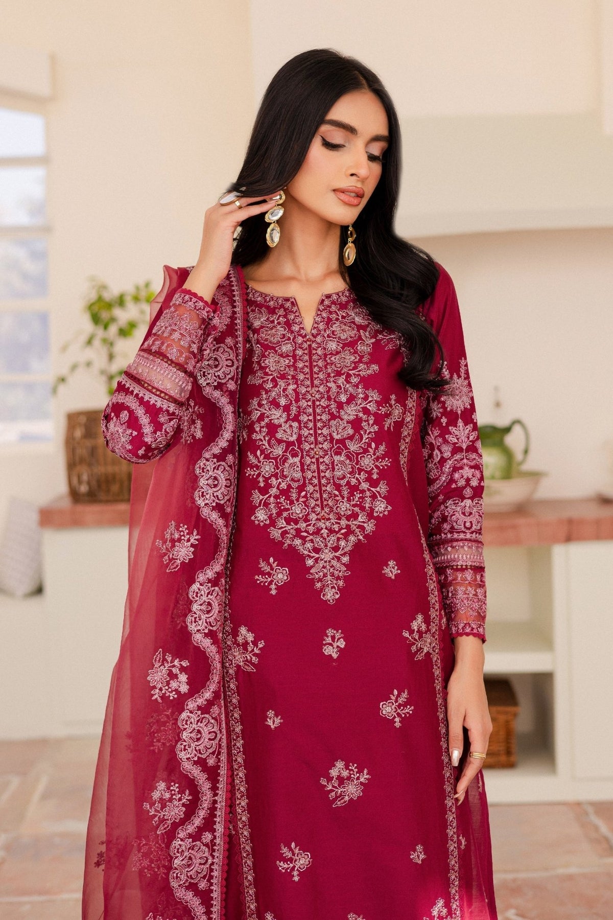 Batik | Kai Formals | Octafrey-Brand:Batik-Type:Ladies Clothes-Maroon-Lawn-House of Maryam- Buy in UK, USA