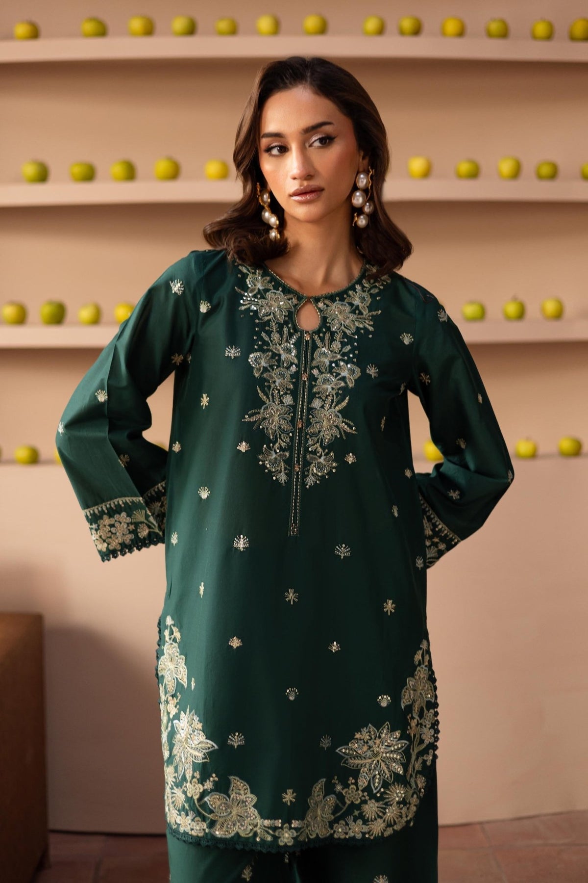 Batik | Kai Formals |Yasha-Brand:Batik-Type:Ladies Clothes-Dark Green-Lawn-House of Maryam- Buy in UK, USA