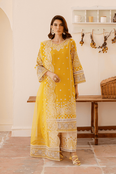 Batik | Kai Formals | Zahay-Brand:Batik-Type:Ladies Clothes-Yellow-Lawn-House of Maryam- Buy in UK, USA
