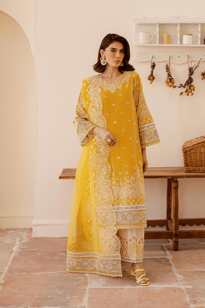 Batik | Kai Formals | Zahay-Brand:Batik-Type:Ladies Clothes-Yellow-Lawn-House of Maryam- Buy in UK, USA