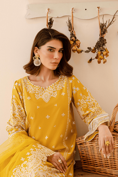 Batik | Kai Formals | Zahay-Brand:Batik-Type:Ladies Clothes-Yellow-Lawn-House of Maryam- Buy in UK, USA