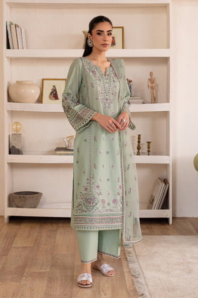 Batik | Nyra Embroidered Summer Solids | Arzou-Brand:Batik-Type:Ladies Clothes-Mint Green-Lawn-House of Maryam- Buy in UK, USA