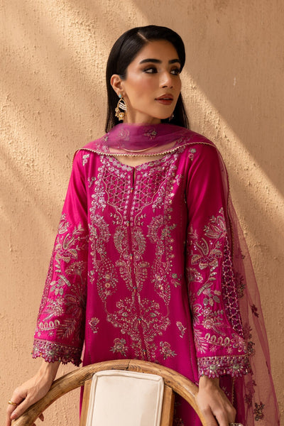 Batik | Nyra Embroidered Summer Solids |Dastak-Brand:Batik-Type:Ladies Clothes-Lawn-Candy Pink-House of Maryam- Buy in UK, USA