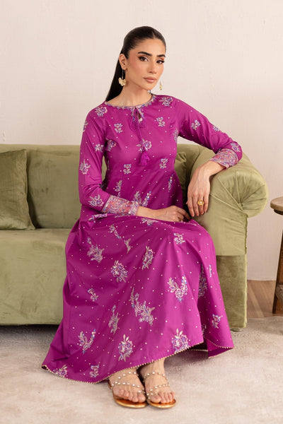 Batik | Nyra Embroidered Summer Solids | Mehlam-Brand:Batik-Type:Ladies Clothes-Magenta-Lawn-House of Maryam- Buy in UK, USA