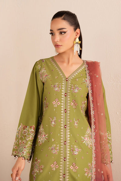 Batik | Nyra Embroidered Summer Solids | Slush-Brand:Batik-Type:Ladies Clothes-Apple Green-Lawn-House of Maryam- Buy in UK, USA