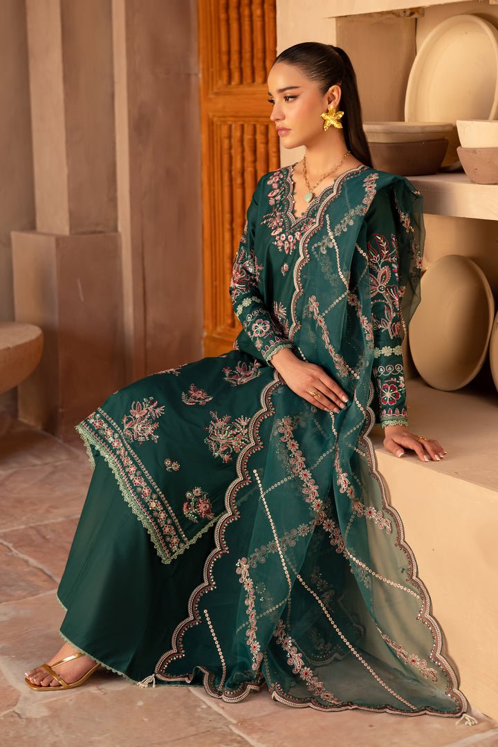 Batik | Ophelia Luxury Pret | Amaya-Brand:Batik-Type:Ladies Clothes-Dark Green-Pima Lawn-House of Maryam- Buy in UK, USA