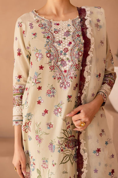Batik | Ophelia Luxury Pret | Amiraa-Brand:Batik-Type:Ladies Clothes-Beige-Pima Lawn-House of Maryam- Buy in UK, USA