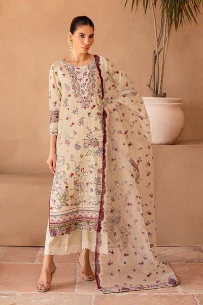 Batik | Ophelia Luxury Pret | Amiraa-Brand:Batik-Type:Ladies Clothes-Beige-Pima Lawn-House of Maryam- Buy in UK, USA