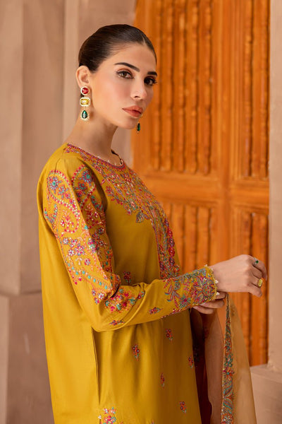 Batik | Ophelia Luxury Pret | Arwen-Brand:Batik-Type:Ladies Clothes-Old Gold-Pima Lawn-House of Maryam- Buy in UK, USA