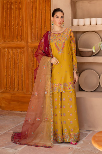 Batik | Ophelia Luxury Pret | Arwen-Brand:Batik-Type:Ladies Clothes-Old Gold-Pima Lawn-House of Maryam- Buy in UK, USA