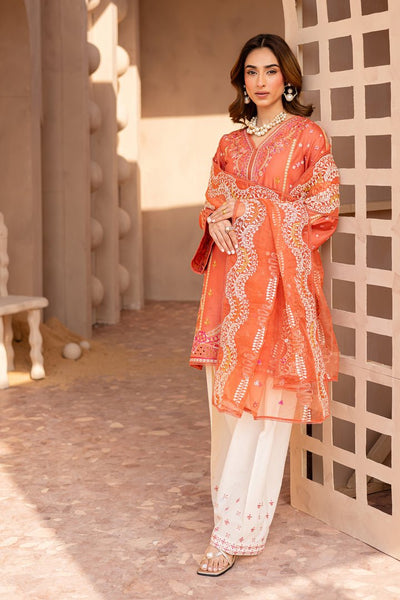 Batik | Ophelia Luxury Pret | Ashnah-Brand:Batik-Type:Ladies Clothes-Pinkish Orange-Lawn-House of Maryam- Buy in UK, USA
