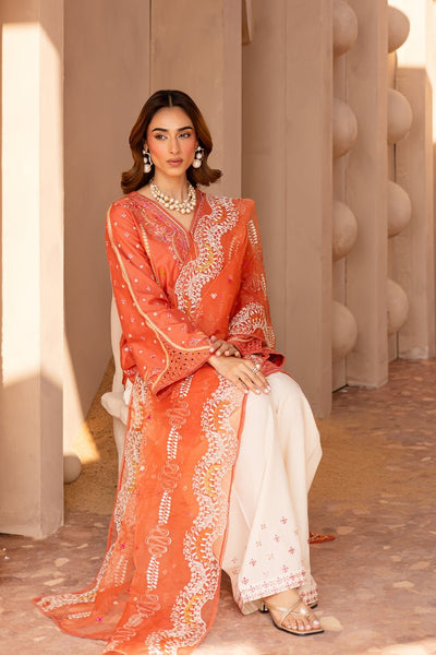 Batik | Ophelia Luxury Pret | Ashnah-Brand:Batik-Type:Ladies Clothes-Pinkish Orange-Lawn-House of Maryam- Buy in UK, USA