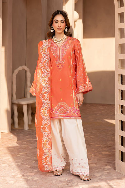 Batik | Ophelia Luxury Pret | Ashnah-Brand:Batik-Type:Ladies Clothes-Pinkish Orange-Lawn-House of Maryam- Buy in UK, USA