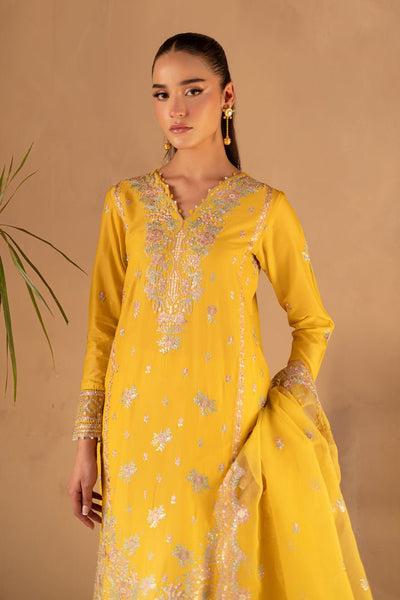 Batik | Ophelia Luxury Pret | Aurelia-Brand:Batik-Type:Ladies Clothes-Mustard Yellow-Pima Lawn-House of Maryam- Buy in UK, USA