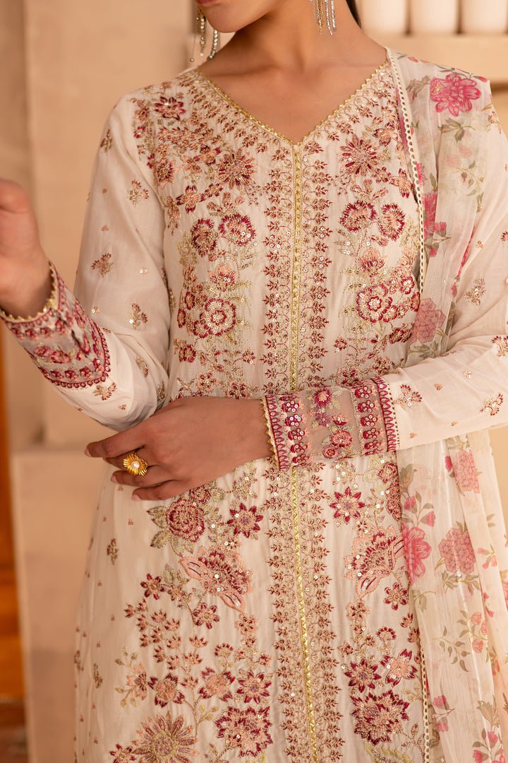 Batik | Ophelia Luxury Pret | Dandelion-Brand:Batik-Type:Ladies Clothes-Off White-Pima Lawn-House of Maryam- Buy in UK, USA