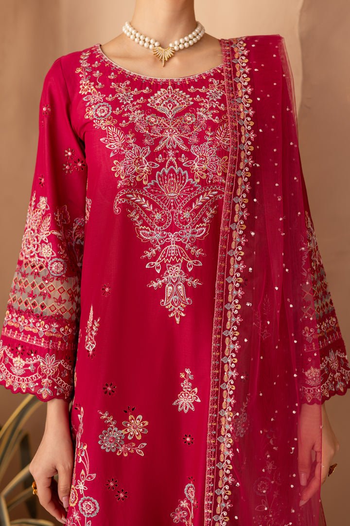 Batik | Ophelia Luxury Pret | Dove-Brand:Batik-Type:Ladies Clothes-Hot Pink-Pima Lawn-House of Maryam- Buy in UK, USA