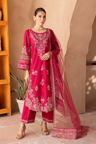 Batik | Ophelia Luxury Pret | Dove-Brand:Batik-Type:Ladies Clothes-Hot Pink-Pima Lawn-House of Maryam- Buy in UK, USA
